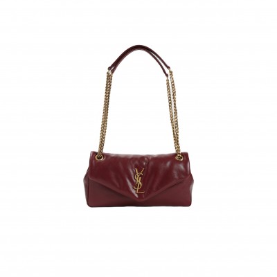 YSL CALYPSO SMALL IN PLUNGED LAMBSKIN 734153 (26*14*7cm)